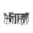 Eartha 4 - Person Patio Dining Set with Square Table , Cushions Included-1092166073-1093795627