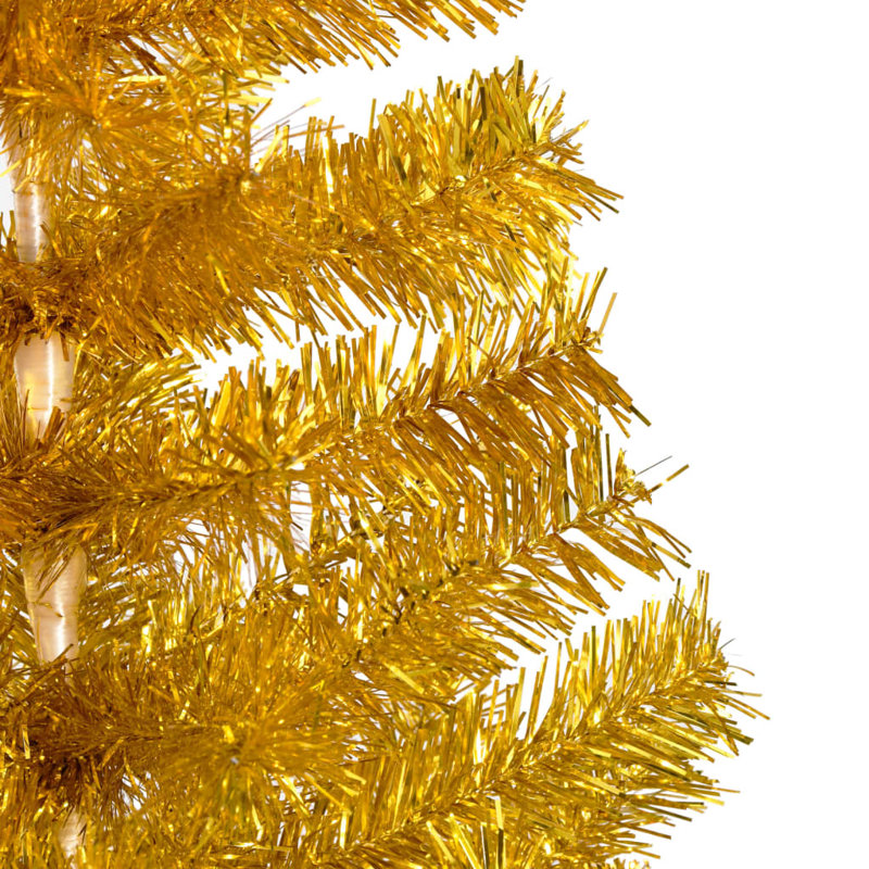 Arbre de Noël artificiel illuminé avec ensemble de décoration de fête en PVC, H 7 pi