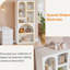 Bibliothèque géométrique arquée à 5 tablettes