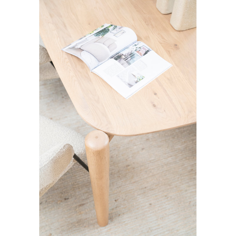 Dining Table Solid Oak Dining Table, 30''H x 63''L x 35''W