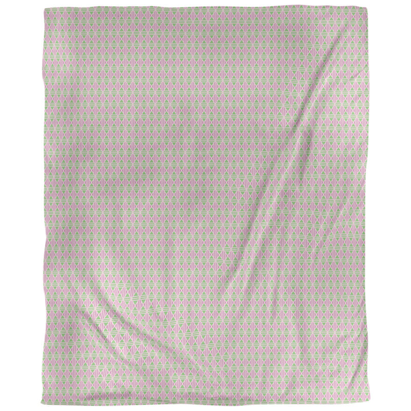Housse de couette simple Katelyn Elizabeth, Housse de couette pour lit simple, Rose clair / vert clair