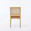 Ensemble de 2 chaises de salle à manger en rotin, chaises de cuisine de ferme avec dossier en canne, chaises d'appoint modernes de style Mid-Century avec structure en bois franc naturel, éponge douce et coussin à ressorts en S pour la cuisine, brun clair-129460949