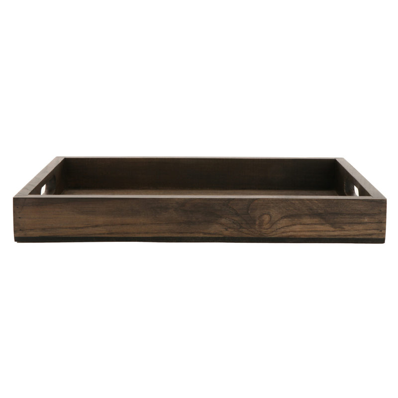Taproot Wood Tray, 1.75" H x 9.50" W x 14.25" D