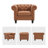 Fynlie 42.5“ Wide Tufted Faux Leather Chesterfield Chair Accent Chair-1551976193