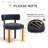 Upholstered Solid Wood Dining Chair Side Chair-1666292713