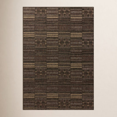 Altia Spice Tobacco Geometric Outdoor Rug