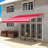 Patio Retractable Awning with Manual Crank, Exterior Sun Shade-112161289-112161311