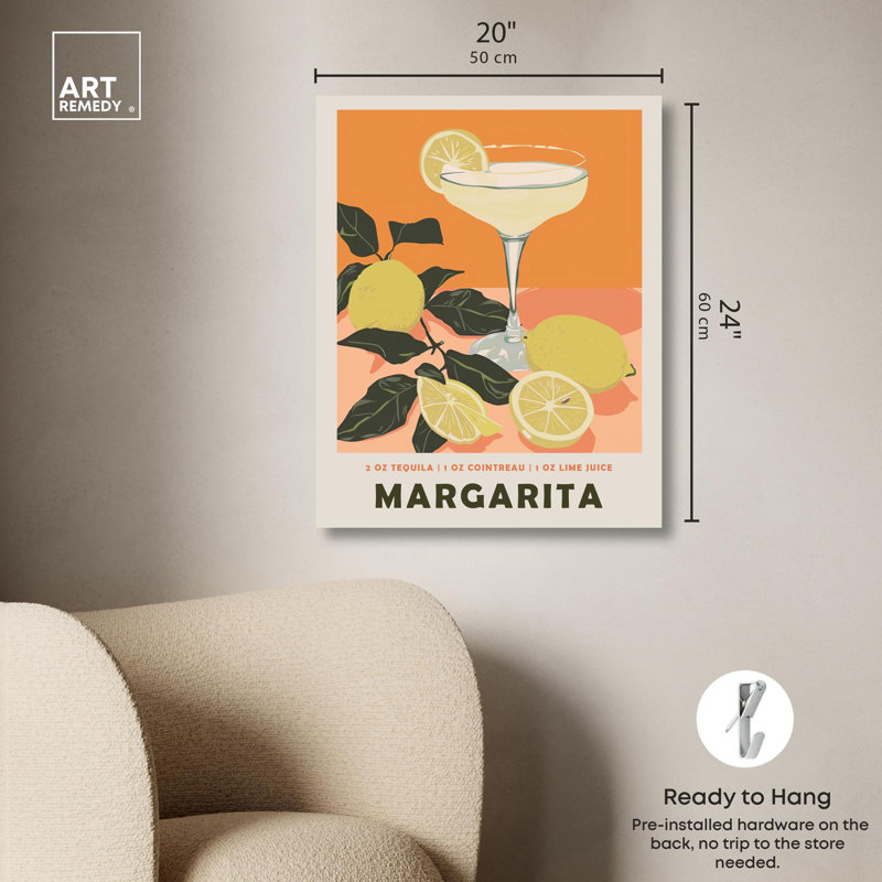 Margarita, Toile tendue, H 24 po x l 20 po x P 1,5 po