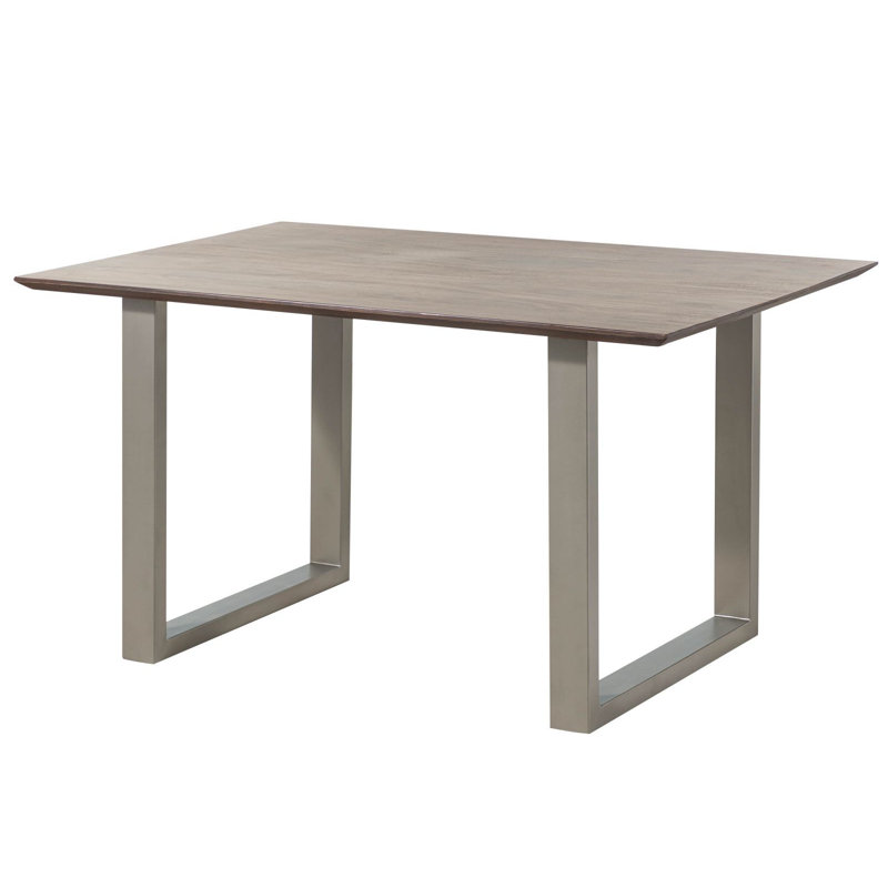 Dining Table, Grey, Silver, H76 x L140 x W90cm