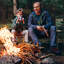 Causeuse de camping pliante