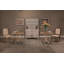Square Oak Pedestal Dining Table-1707254033