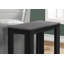 Table d'appoint, côté, bout, table de chevet, lampe, salon, chambre à coucher, stratifié noir et gris, transitionnel