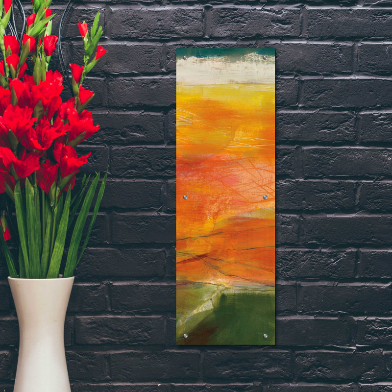 «Bog Journey III V2» par Jo Maye, art mural en verre acrylique, H 36 po x l 12 po