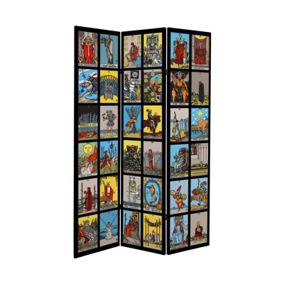 Paravent en toile Tarot mystique Mulfo