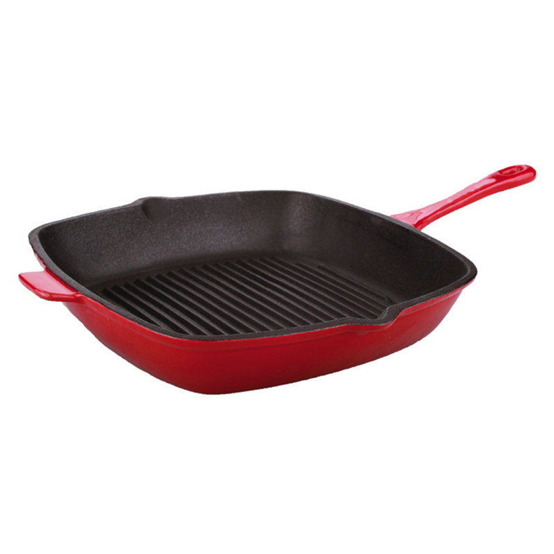 Poêle gril carrée en fonte 11 po BergHOFF Neo, Rouge