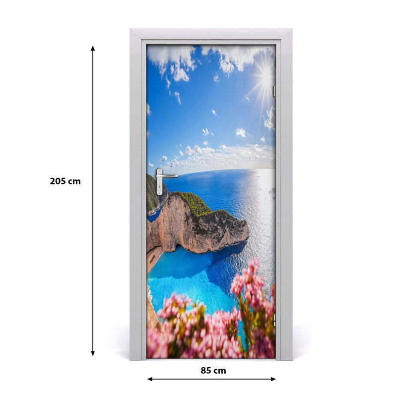 Zakynthos Greece Door Decal