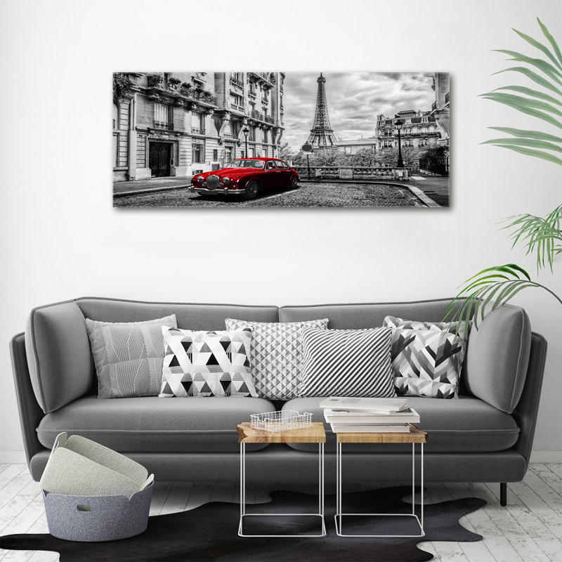 Red Limousine - Wrapped Canvas Print