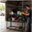 Ensemble de 2 tablettes de rangement à 5 niveaux, étagères de garage robustes, étagères réglables, tablette en acier, assemblage sans boulon, pour garage, remise, noir