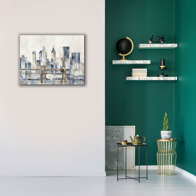 «Blue Hour 1» par Ethan Harper, art mural sur toile, H 26 po x l 34 po x P 1,5 po