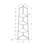 Bookshelf, Bookcase, Etagere, Corner, 4 Tier, 60"H, Office, Bedroom, Contemporary, Modern-1179282057-1106447089