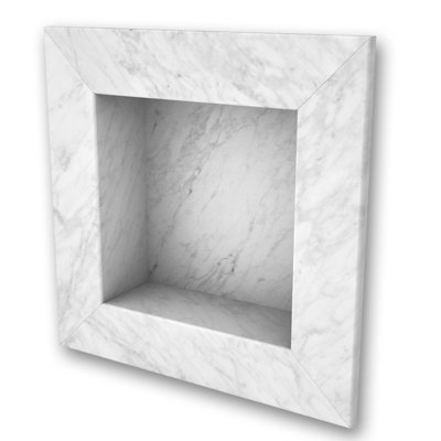 Porte-shampooing encastré givré carré l 17 po x H 17 po FlexStone
