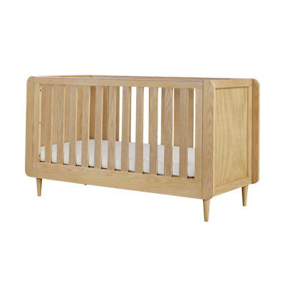 Japandi Cot Bed - Light Oak