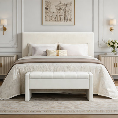 Banc de lit moderne avec rangement