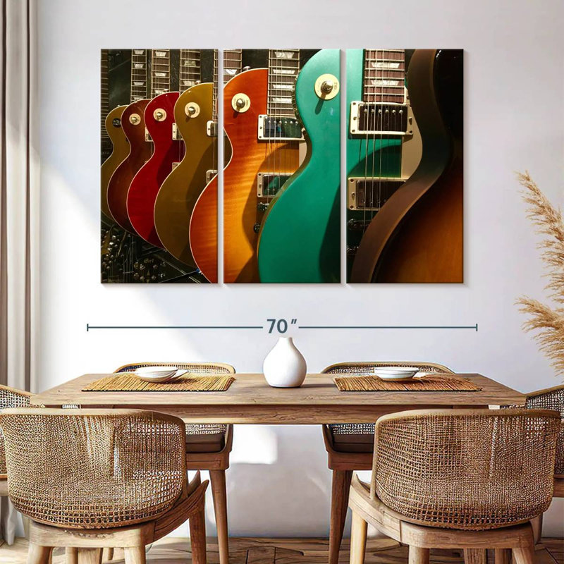 Abarca Electric Guitars Display, 42" H x 65" W