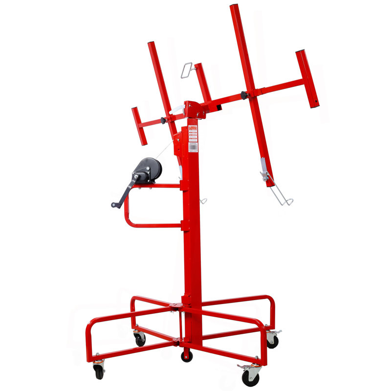 Outils de construction de levage de cloisons sèches, 150 lb Capacité, Max. Drap , Rouge