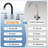 2-handle Bathroom Faucet with Drain Assembly-93332561