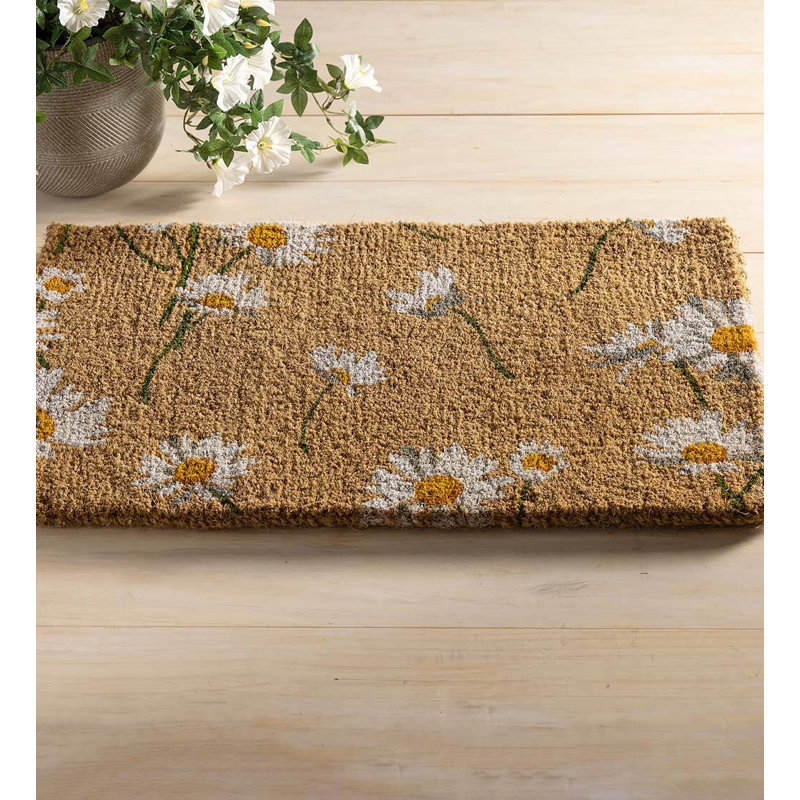 Tapis d'extérieur antidérapant Jerit Daisy 30 po x 18 po