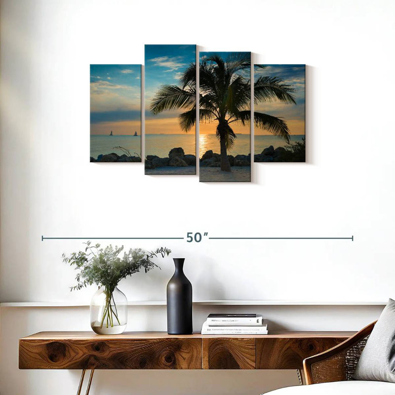 Gillard Key West Sunset Palm, 22" H x 36" W