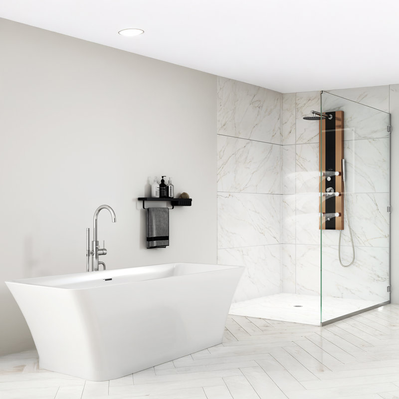 67'' x 31.5'' Soaking Acrylic Bathtub
