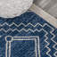 Tapis bleu marine / ivoire Amir Moroccan Beni Souk-1331050085