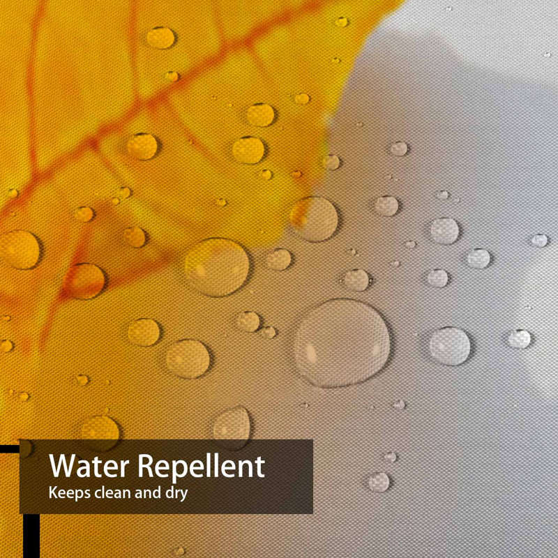 Rideau de douche à 12 crochets oranges et feuilles d'érable Norvège, L 72 po x l 72 po