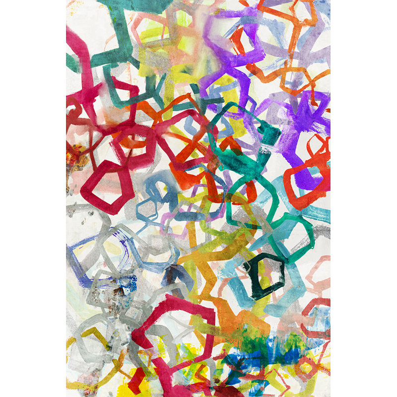 Entangled Circle Print by Emma Brooks, Glass Coat, 70" H x 47" W x 1.5" D