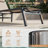 Ajoku 2 PCS Aluminum Foldable & Fully Assembled Outdoor Chaise Lounge With 5 Position Adjustable Backrest and Pillow-1103284046