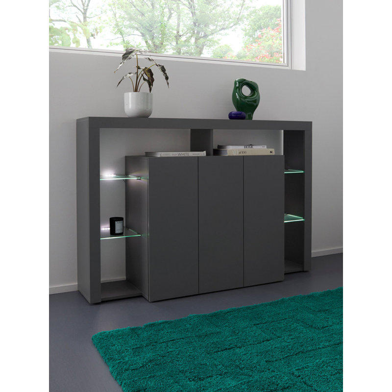 Tenisha Sideboard, Grey Anthracite