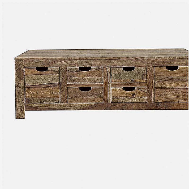 Table basse à 6 tiroirs Salishan Natural Sheesham