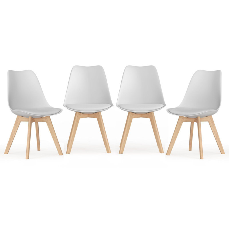 82cm H Stacking Side Chair in White