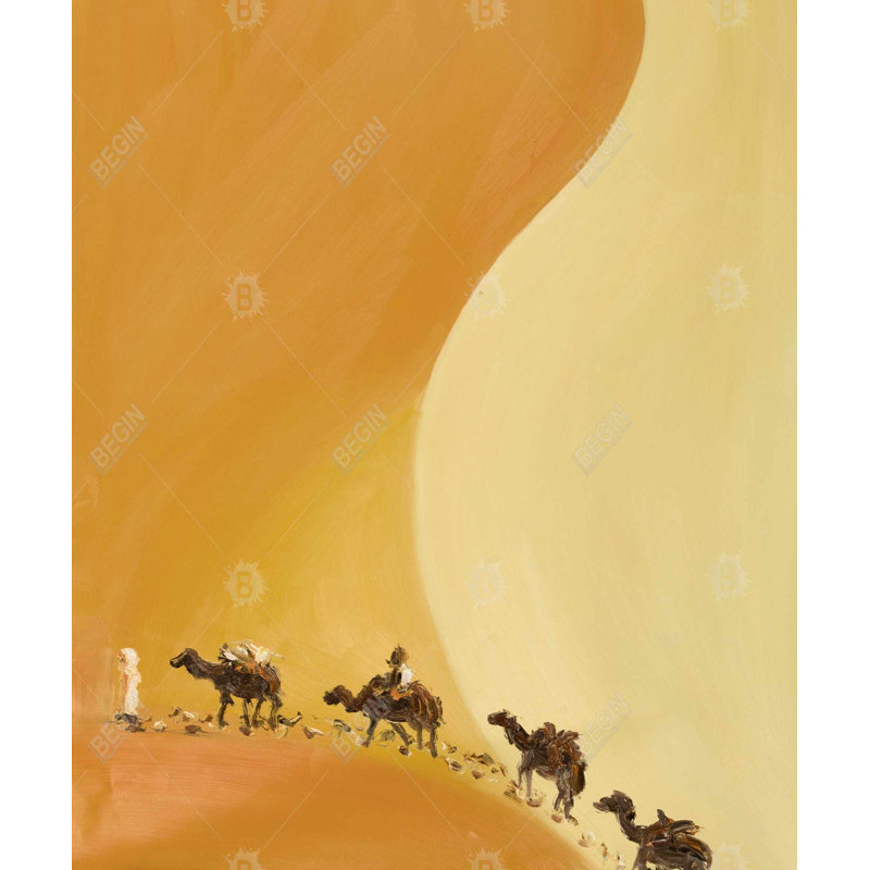 Art contemporain sur toile Sahara