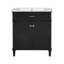 Meuble-lavabo de 30 pouces avec lavabo en céramique, porte à fermeture en douceur et tablettes réglables-727631721