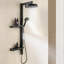 Système de douche 12,8 "à pluie exposée, 5 fonctions avec douche à main et à la taille, 4 modes de jet-118726658