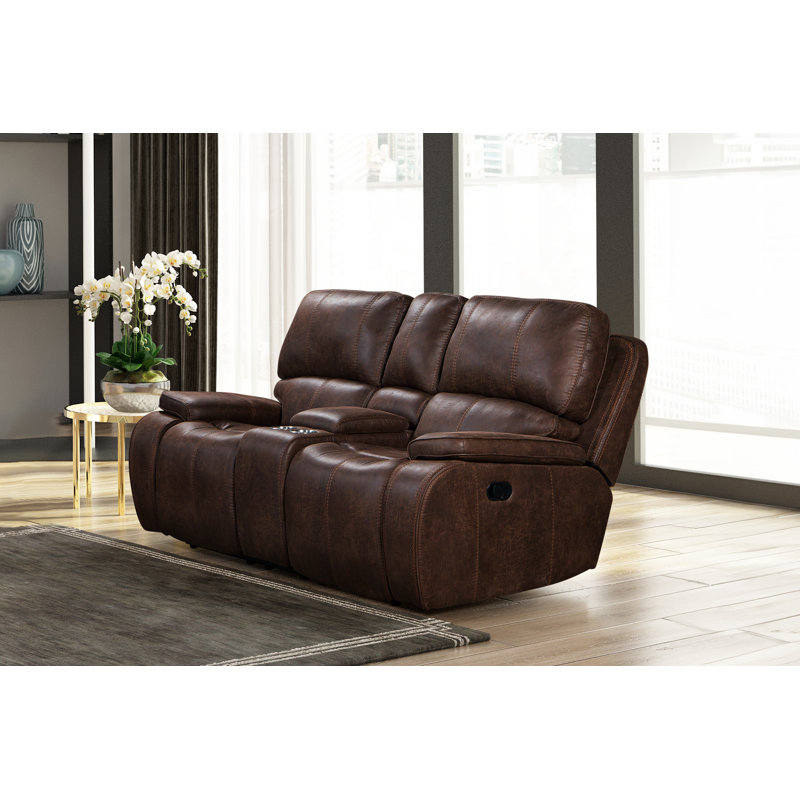 Sachika Upholstered 78.7'' Reclining Loveseat