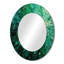 Emerald Euphoria II - miroir décoratif paysager, miroir mural vert, impression d'art en métal-121544139-121544143