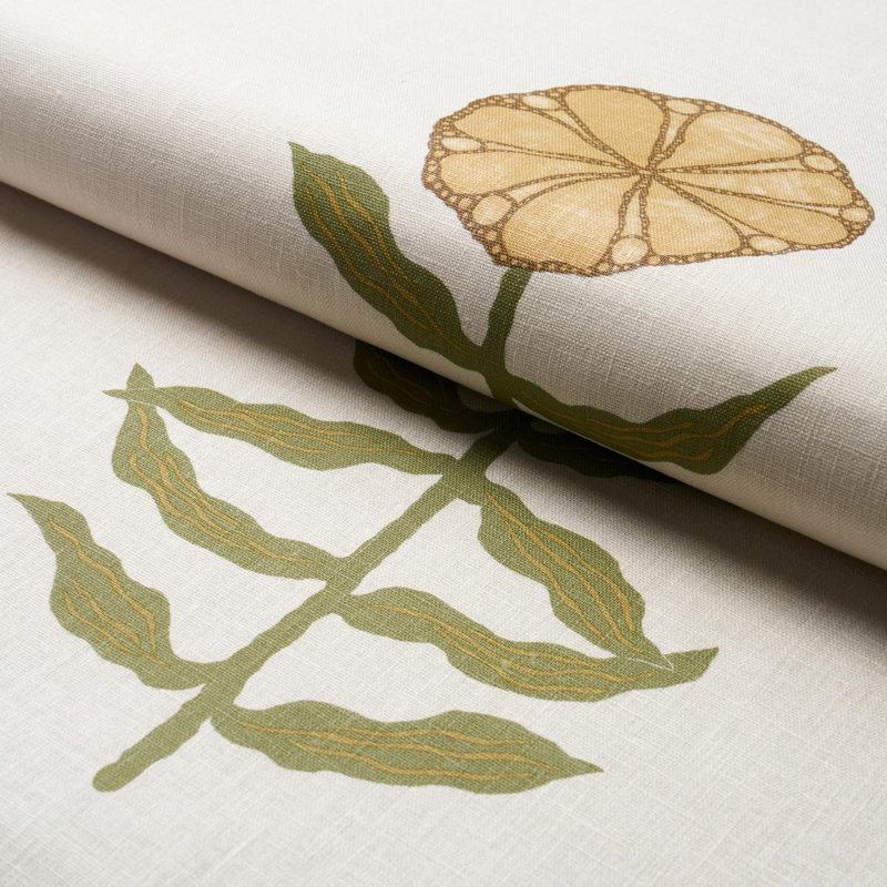 Tissu en similicuir 100% lin Marian Mcevoy Performance, Jaune doux