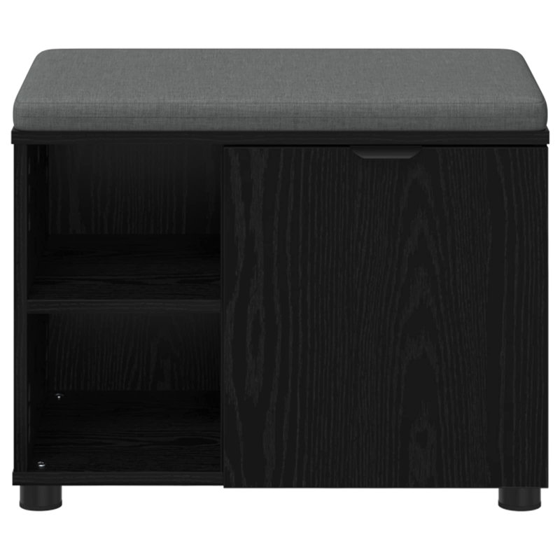 Storage Bench, Black Oak, 46cm H x 60cm W x 38cm D
