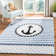 Tapis ivoire / bleu marine Hickman