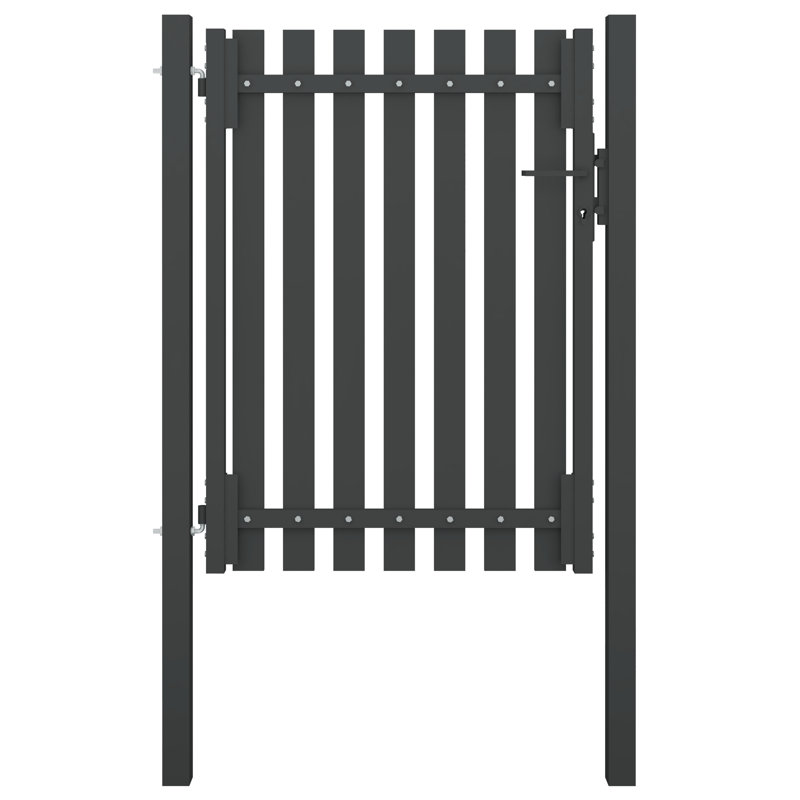 Parchure Anthracite Metal Gate, 175cm H x 99.06cm W