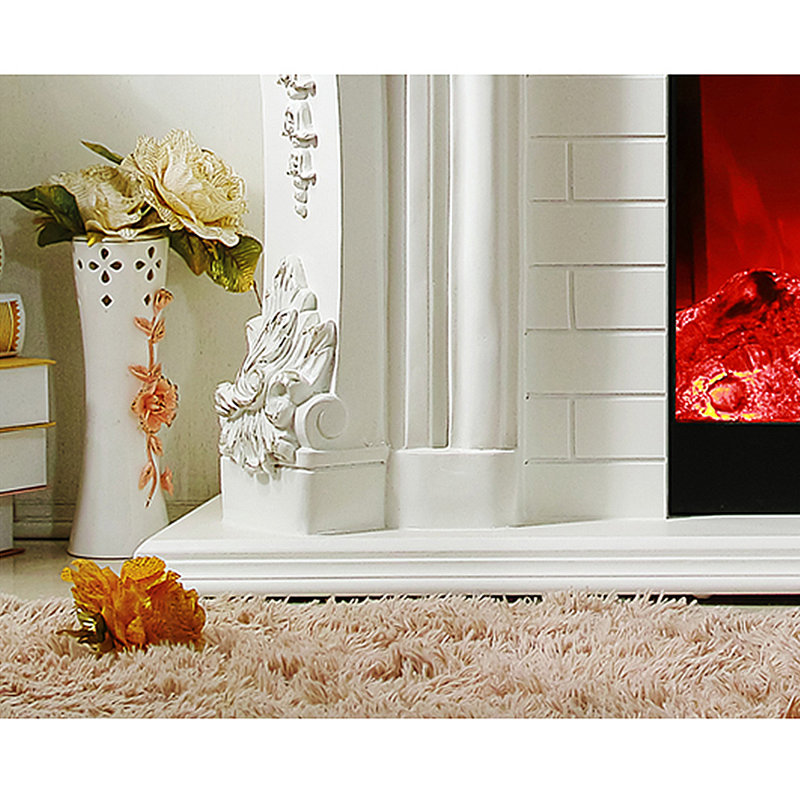 Meuble télé avec cheminée Retro, 59.06"